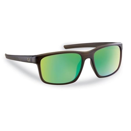 FLYING FISHERMAN Flying Fisherman 7320CAG Rip Current Polarized Sunglasses - Brown Frame; Amber & Green Mirror Lens 7320CAG